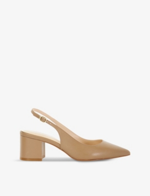 DUNE: Compelled pointed-toe leather courts