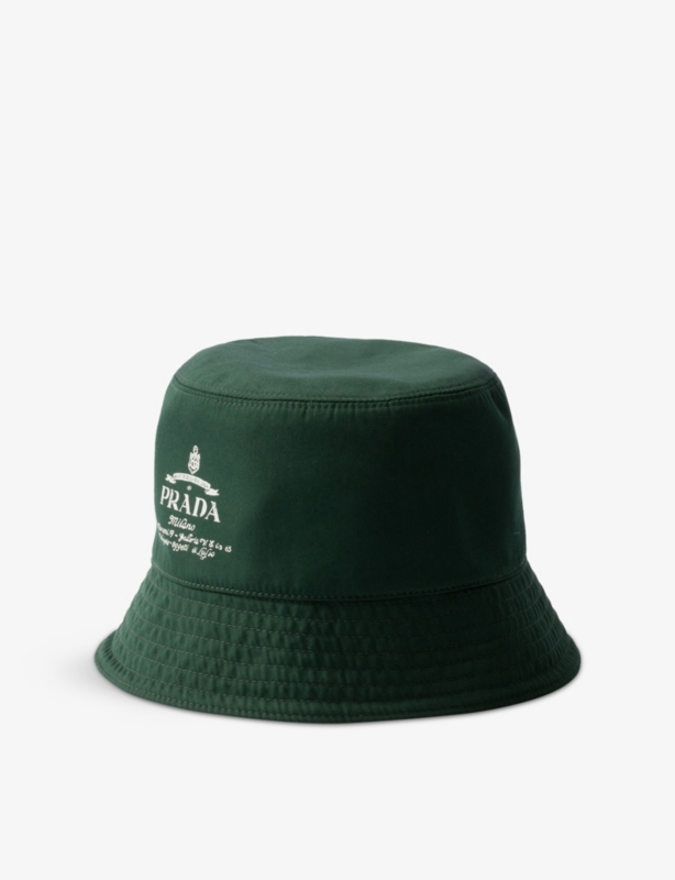 Branded cotton bucket hat