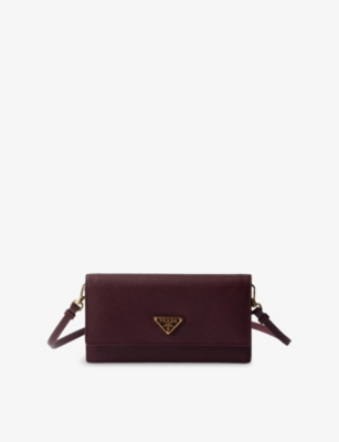 PRADA: Saffiano Mini leather shoulder bag