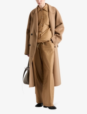 Prada Hose Aus Leichtem Re-nylon In Brown