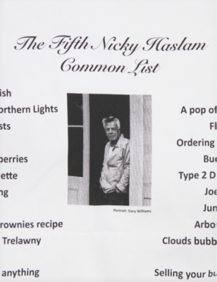 NICKY HASLAM STUDIO LTD: 2023 Archive Design The Fifth Nicky Haslam Common List cotton tea towel