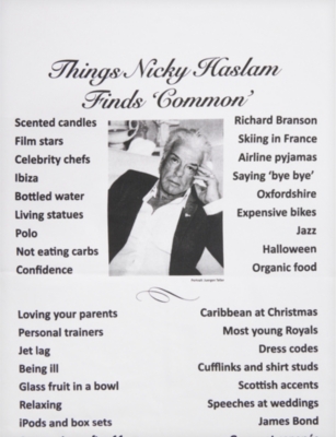 Nicky Haslam Studio Ltd Text-print Cotton Tea Towel