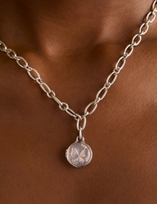 ASTRID & MIYU: Coin Talisman 18ct Yellow Gold-Plated Sterling-Silver Charm