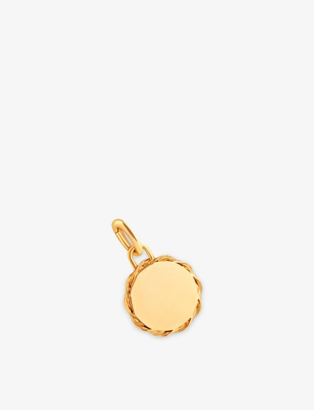 Coin Talisman Rhodium-Plated Sterling-Silver Charm