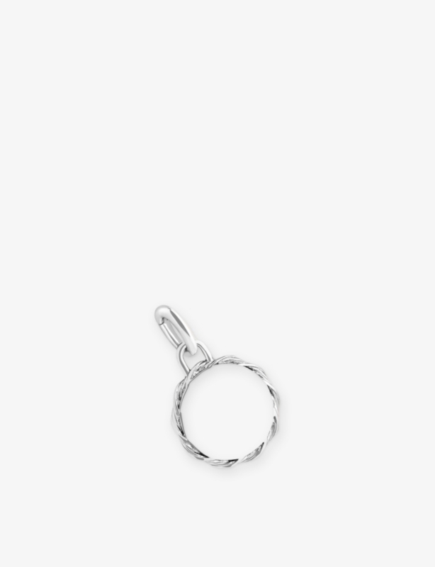 Coin Talisman Rhodium-Plated Sterling-Silver Charm