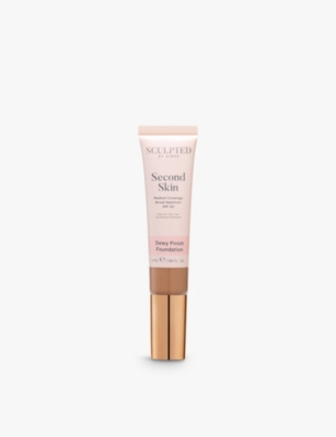 Sculpted By Aimee Tan Beige 5.75 Second Skin Dewy Foundation 32ml In Tan Beige 5.75
