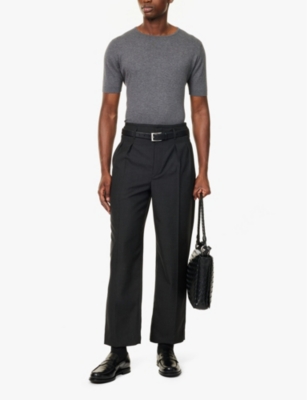 JOHN SMEDLEY: Belden short-sleeve cotton knitted T-shirt