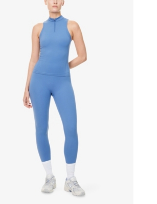 Shop Adanola Womens Vintage Blue Ultimate High-rise Workout Leggings Xl