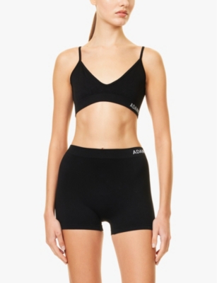ADANOLA: Seamless Intimate logo-band stretch-woven bra
