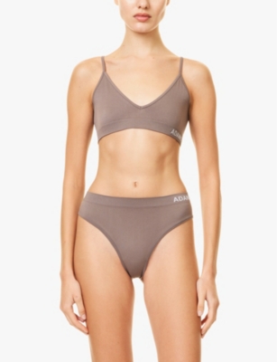ADANOLA: Seamless Intimate logo-band stretch-woven bra