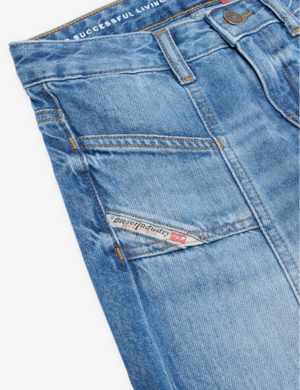 D-Akii-J wide-leg denim jeans 8-16 years