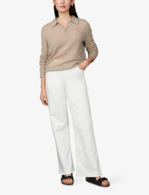 THE WHITE COMPANY: Collared Relaxed-Fit Cashmere Jumper