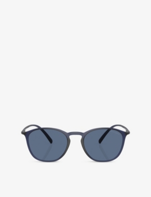 GIORGIO ARMANI: AR8186U Round-Frame Nylon Sunglasses
