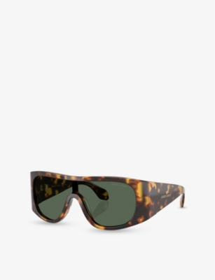 Giorgio Armani Womens Ar8222u Tortoiseshell-pattern Sunglasses Brown In Brown