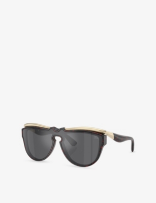 Burberry Womens Brown Be3162u Pilot-frame Metal Sunglasses In Brown