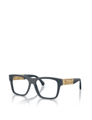 Pre-owned Chanel Womens Ch3478 Square-frame Acetate Optical Glasses Green