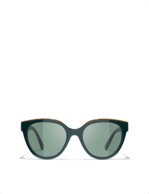 CHANEL: CH5414 Butterfly-Frame Acetate Sunglasses