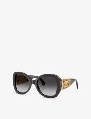 CHANEL: CH5531 Butterfly-Frame Acetate Sunglasses