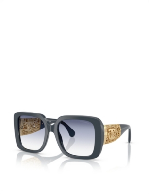 CHANEL: CH5532 Square-Frame Acetate Sunglasses