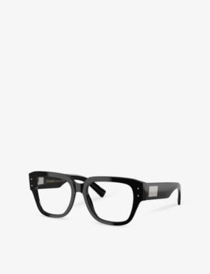 Dolce & Gabbana Womens Black Dg3405 Square-frame Optical Glasses In Black