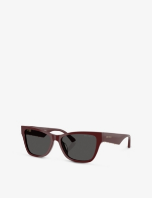 JIMMY CHOO: JC5024HU Pillow-Frame Acetate Sunglasses
