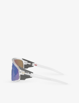 Oakley Womens  Oo9404 Latch Shield-frame Acetate Sunglasses In Clear