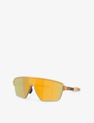 Oakley Womens  Oo9415 Corridor Shield-frame Acetate Sunglasses In Orange