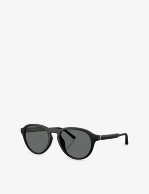 Oliver Peoples Womens Ov5557su R-8 Phantos-frame Injected Sunglasses Black In Black
