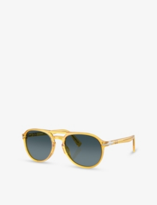 Persol Womens Cream Po3235s Pilot-frame Acetate Sunglasses In Cream