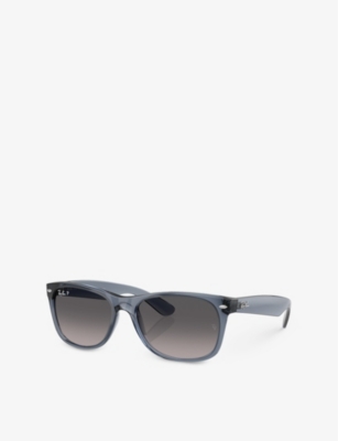 Ray Ban Womens Rb2132 New Wayfarer Square-frame Nylon Sunglasses Blue In Blue