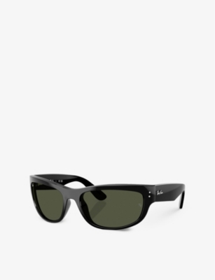 Ray Ban Womens Rb2289 Mega Balorama Pillow-frame Sunglasses Black In Black