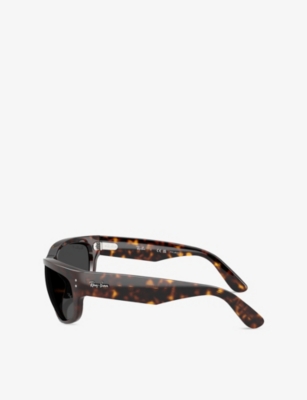 Ray Ban Womens Rb2289 Pillow-frame Propionate Sunglasses Brown In Brown