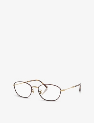 Ray Ban Rb3749v Optics Eyeglasses Arista Frame Clear Lenses Polarized 55-18 In Brown