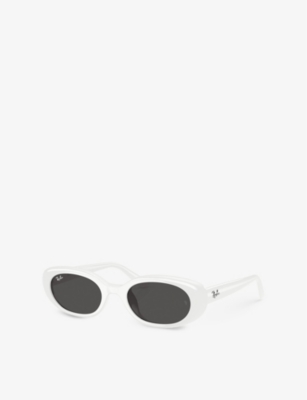 Ray Ban Rb4457d Bio-based Sonnenbrillen Weiss Fassung Grau Glas 55-19 In White