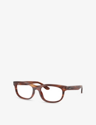 Ray Ban Womens Ray-ban Rx5489 Balorette Rectangle-frame Tortoiseshell Acetate Optical Glasses In Brown