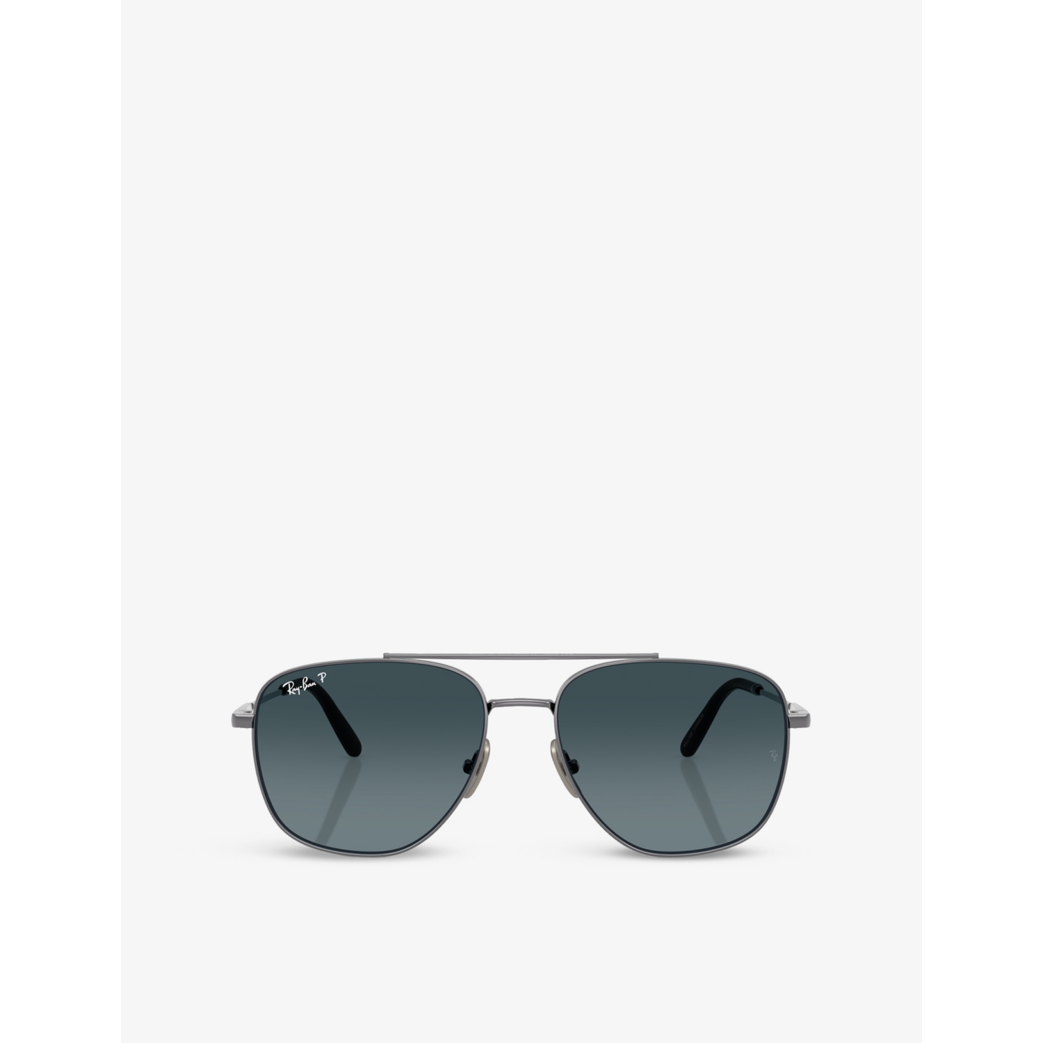 Ray-Ban RB8097 Square-Shape Titanium Sunglasses