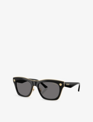 Versace Unisex Polarized Sunglasses Ve2272 In Black