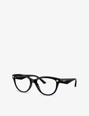 Versace Womens  Ve3365u Cat-eye Acetate Optical Glasses In Black