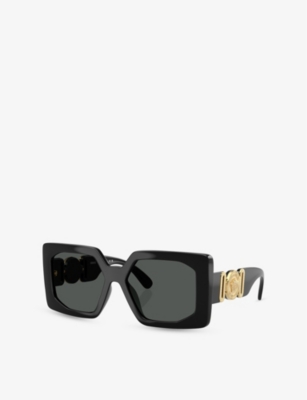 Versace E4478u Square Sunglasses In Black