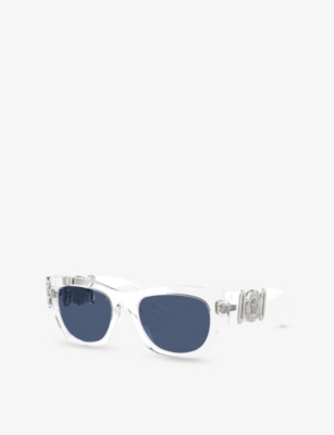 Versace Crystal Injectate Sunglasses In White