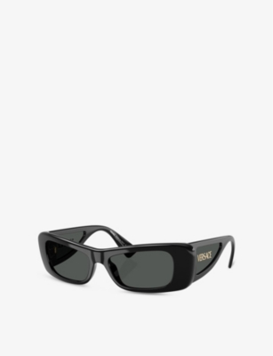 Versace Womens  Ve4481 Pillow-frame Acetate Sunglasses In Black