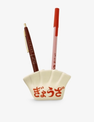 HIGHTIDE: Dumpling graphic-print porcelain pen holder 8.8cm