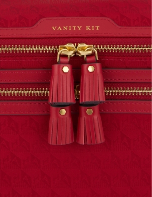 ANYA HINDMARCH: Vanity Kit logo-jacquard nylon cosmetics case