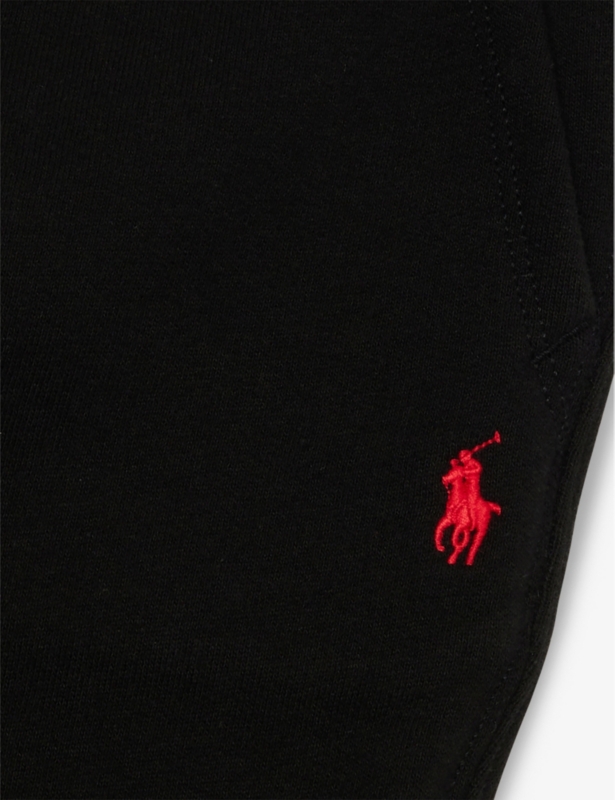 Boys' logo-embroidered straight-leg cotton-blend jogging bottoms