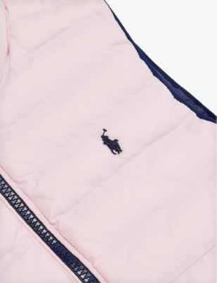 POLO RALPH LAUREN: Girls' Reversible Terra padded recycled-nylon gilet