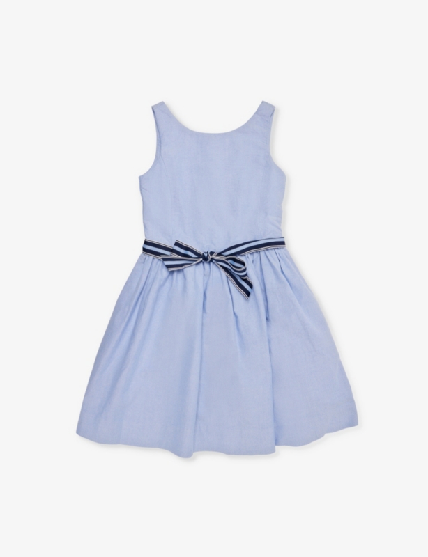 Girls' Marcela belted cotton dress