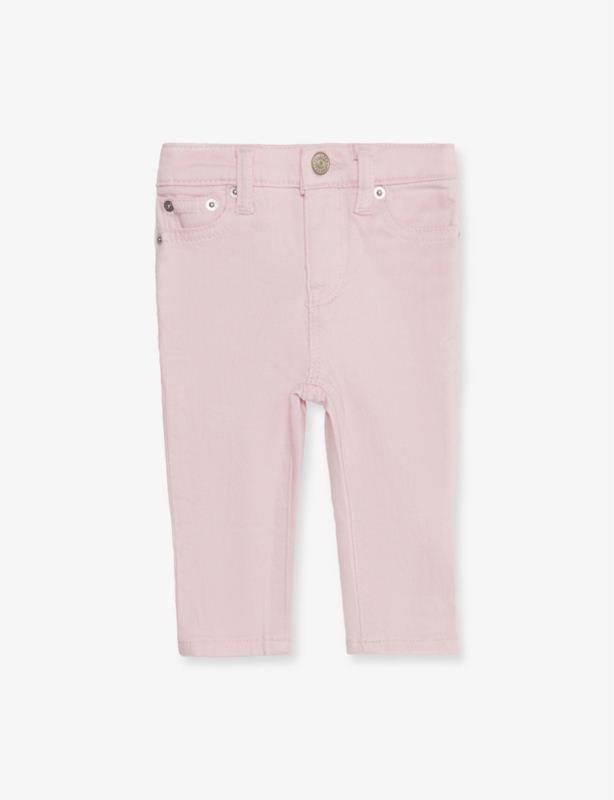 Baby Girl five-pocket stretch-denim jeans