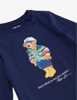 POLO RALPH LAUREN: Polo Bear Graphic-Print Sweatshirt and Trousers Set 6-24 Months