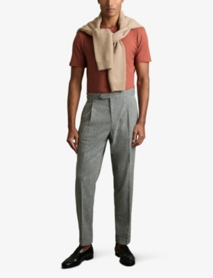 REISS: Bless crew-neck short-sleeve cotton-jersey T-shirt