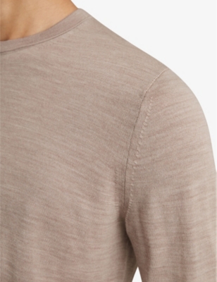 REISS: Wessex Crew-Neck Regular-Fit Merino-Wool Jumper